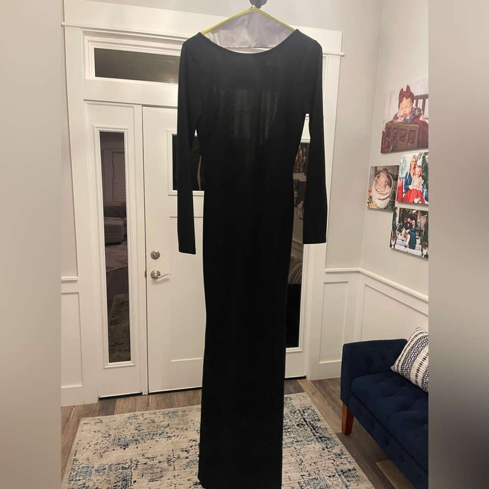 Black evening gown